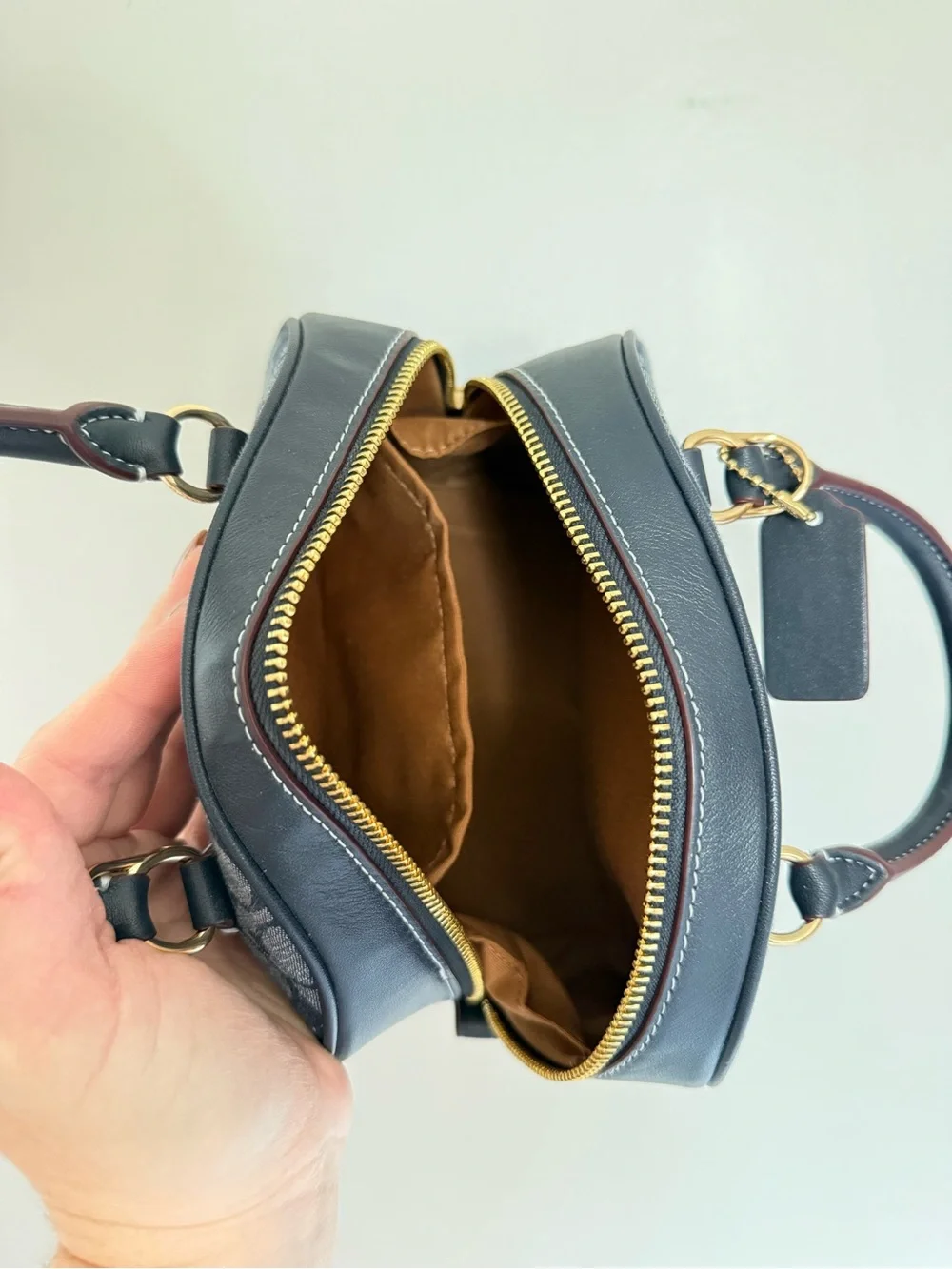 Coach Signature Dome Satchel in Denim